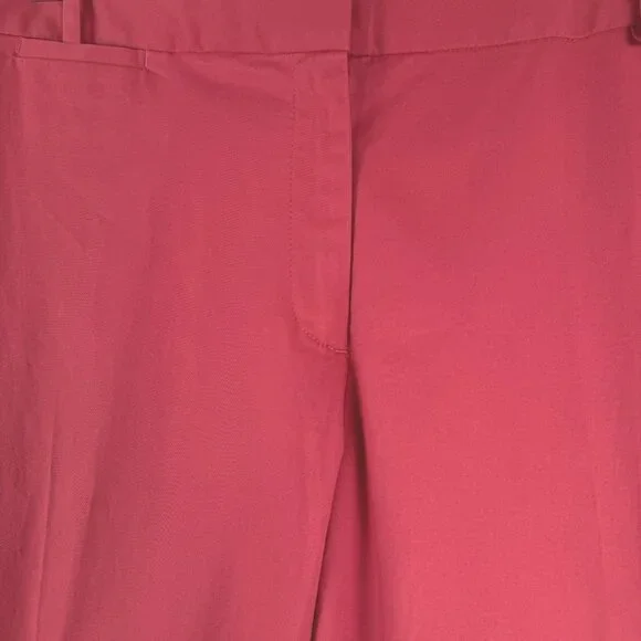 Talbots Heritage Cropped Ankle Pants 20W Red Cotton‎ Spandex NWT PT-2641 - Picture 3 of 14